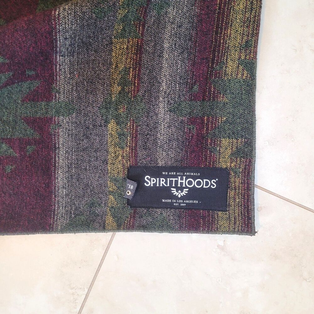 SpiritHoods Adventure Throw Snuggle Buddie Blanket Southwest Aztec 65"x 52" - Picture 5 of 10
